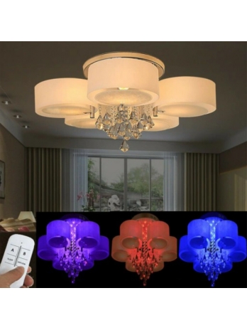 RGB LED Żyrandol Plafon Aż...